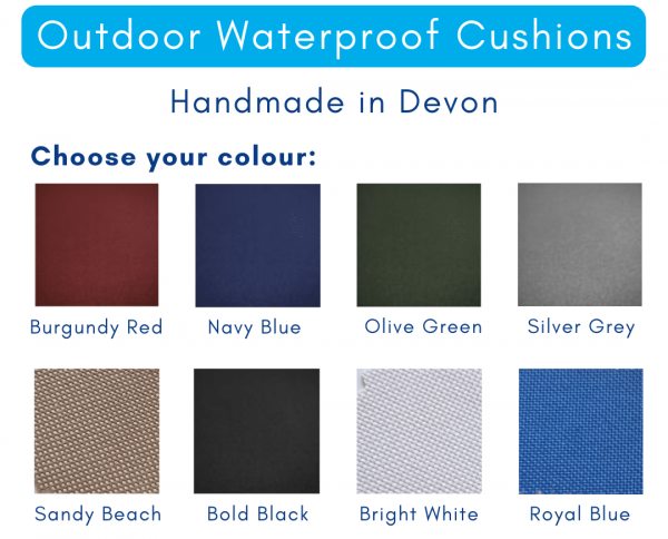 Outdoor Waterproof Cushions - colour and filling choices