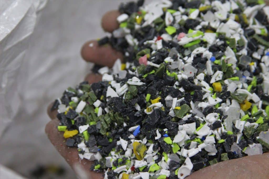 Recycled plastic granules at DCW Polymers